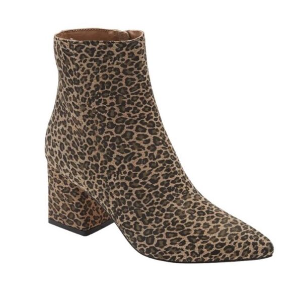 Steve Madden Nix Leopard Animal Print Pointed Toe Ankle Booties - Picture 2 of 11